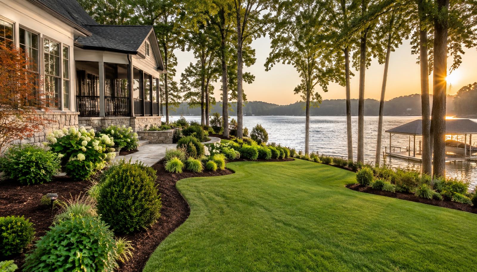 landscaping project in Cornelius, NC